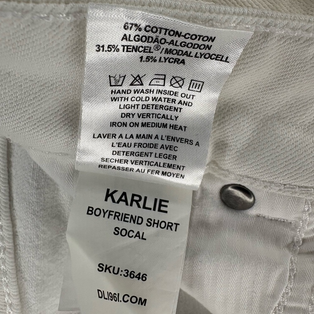 DL1961 Karlie Puro Denim Boyfriend Shorts - Picture 9 of 9